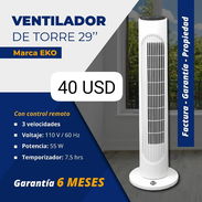 Ventilador de torre marca Eko con control remoto - Img 54837324
