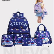 Juegos de mochilas de Stitch con su merendero,su guarda lapiz y otra adicional - Img 55193631