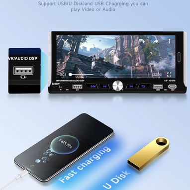 Reproductora PARA CARRO CON gpsCÁMARA ANDROID HUECO MÁS PKANOPERO PANTALLA 7” llama 55106915 - Img 120625029