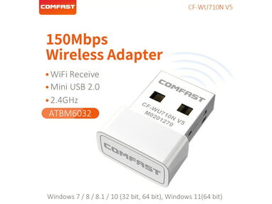⭕️ Adaptador Wifi COMFAST 100% ORIGINAL ✅  Antena Wifi  Gama Alta Wifi USB  Modem Wifi NUEVO - Img main-image-45313212
