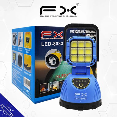 LAMPARA LED Y LINTERNA RECARGABLE Y SOLAR 4  MODO - Img 114863813