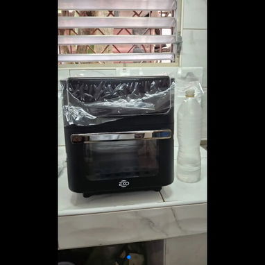 Freidora de aire color negro de 12 L EKO 1700w precio $95 USD Transporte Adicional Factura y garantía - Img 125648282
