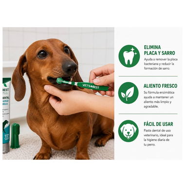 KIT DENTAL PARA PERROS CON CEPILLO TRIPLE - Img 126063130