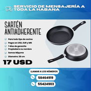 🍳 SARTÉN ANTIADHERENTE NEGRO 📏 Medidas disponibles: 26 cm — 15 USD 28 cm — 17 USD - Img 56625906