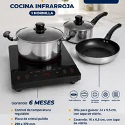 Juego de Calderos+Cocina infrarroja. 6 meses de Garantía.Domicilio incluido. - Img 57086184