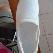 Zapatos marca cucci blancos/Zapatos de piel original para tacones con metal en tacón p baile español/ Tenis blancos #@ - Img 44325936