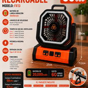 Ventilador recargable FX13(20.000mah) hasta 60 horas de uso continuo, soy del centro del Cotorro, #54037226 - Img 56643540