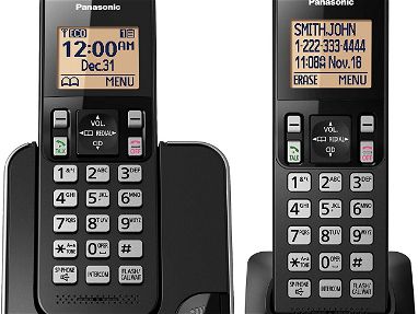 Teléfono Inalámbrico Panasonic de 2 Bases / tecnología Dect 6.0 / identificación de llamadas - Img 47331036