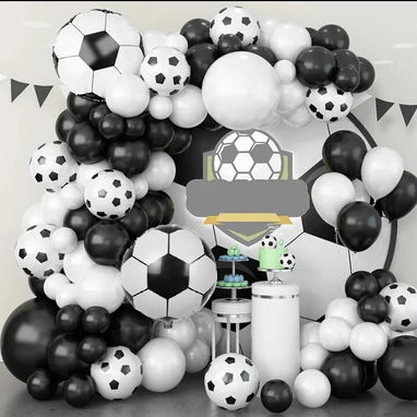 Set de globos de unicornio y pelota de fútbol, revelación de sexo - 2/5