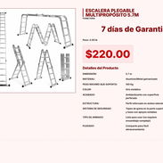 Escalera plegable fuerte y versátil disponible ya para tu negocio VPT#-0121 - Img 55435258