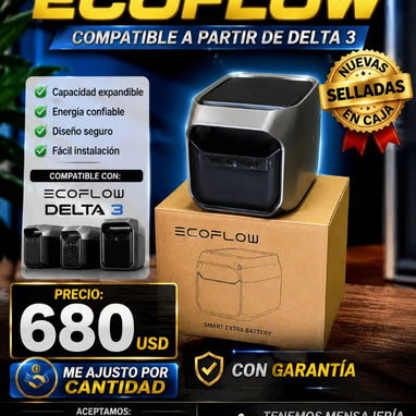 ☀️ ECOFLOW – PANELES SOLARES ORIGINALES NUEVOS SELLADOS EN CAJA ☀️✅ Panel Solar EcoFlow de 220W y 100W W 53321047 - Img 124961979