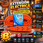 ⚡EXTENSIÓN ⚡ ELÉCTRICA NARANJA 8M. TENEMOS MENSAJERÍA CON FACTURA Y GARANATÍA. 📲 54833699 - Img 58349470