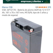 Vendo baterías de 12v 17 ah nuevas - Img 55423795