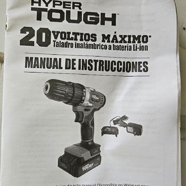 TALADRO ATORNILLADOR INALAMBRICO MARCA HYPER TOUGH DE WALMART - Img 112954930