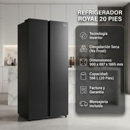 REFRIGERADOR ROYAL DOBLE PUERTA 20 PIES INVERTER 566L $870 | MENSAJERÍA + FACTURA + GARANTÍA - Img 57907142