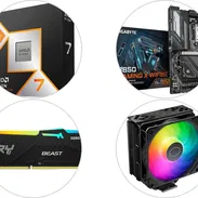 SELLADO 📢 KIT Gamer > AMD Ryzen 7 9800X3D + Gigabyte B850 Gaming X + Kingston Fury Beast RGB 32GB + Cooler Master Hyper - Img 56077436