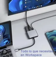 Cable Adaptador Hub 3 en 1 de Usb Tipo C a HDMI, USB 3.0 y Tipo C PD. Nuevos - Img 49761052