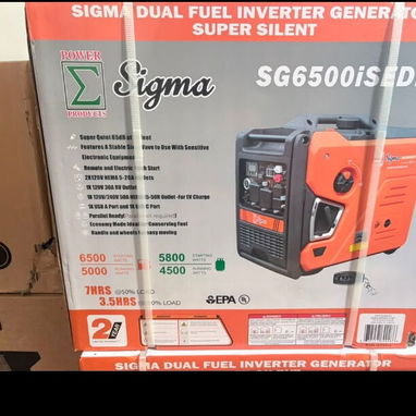 Generador Sigma SG6500iS-DF, inverter Dual Fuel (gasolina/propano). 6500 W planta, batería, ECOFLOW.solar estación de en - 4/4