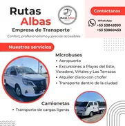 Servicio de taxi en Microbuses y traslado de cargas en Camionetas. - Img 49297844