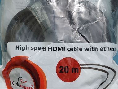 Cable HDMI  20 metros, nuevo en paquete. - Img main-image-45882211