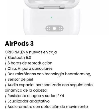 AirPods 3 ORIGINALES. Nuevos en caja / Bluetooth 5.0 - Img 106295651