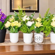 👑Flores artificiales en maceta redonda (Belleza + Calidad) 25cm altura 💰5500 cup - Img 57517218