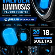 Tapas de Válvula Luminosas Fluorescentes para motos, paquete de 20 piezas en 18 usd o al cambio. 📲 55513779 Mensajería - Img 56917317