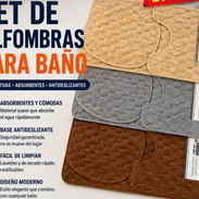Set alfombras para baño color entero - Img 57262166