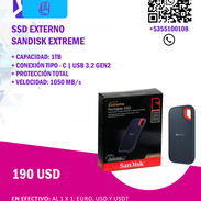 🔥 NUEVO | SSD EXTERNO SANDISK EXTREME 🔥 | 190USD - Img 55875061