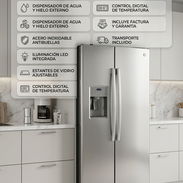 Refrigerador doble puerta 25.1 Pies General Electric, Side-by-Side precio $1980 USD | Transporte Gratis - Img 57778864