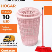 CESTO DE PLATO CON ESCOBA - Img 54825233