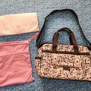 Bolso de canastilla con hule y bolsita pañalera - Img 57940962