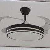 Ventilador Inteligente techo 42p Aspas Transparentes plegables Nizzato Luz LED, Bocina Bluetooth y Mando 130 USD Transpo - Img 57265587