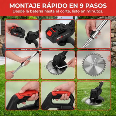 Multifuncional 3 en 1, Desbrozadora, cortabordes inalámbrica de alta potencia. - Img 126176243