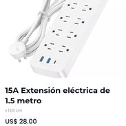 15A Extensión eléctrica de 1.5 metro - Img 55883477