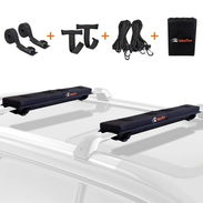Almohadillas porta equipaje de techo de autos, 2 correas d amarre 2 correas de bucle y bolsa - Img 51841656