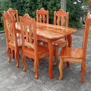 *Juego de Comedores de 6 de caoba x encargo ojo 125 mil - Img 56497832