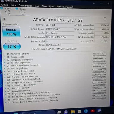 Ssd nvme m.2 de 512gb XPG - Img 126651391