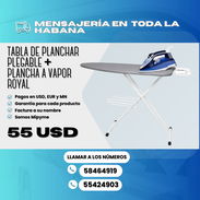 Vista 1 de TABLA DE PLANCHAR PLEGABLE+ PLANCHA A VAPOR ROYAL Vista 2 de TABLA DE PLANCHAR PLEGABLE+ PLANCHA A VAPOR ROY - Img 56545967
