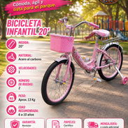 BICICLETA INFANTIL 20" PARA NIÑAS ENTRE 6 A 10 AÑOS APROX. MENSAJERIA CON FACTURA. 📲 54833699 - Img 56737518