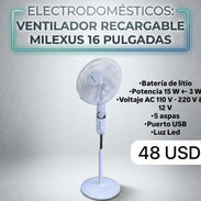 Ventilador recargable Milexus de 16 pulgados - Img 54829454