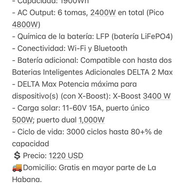 Estaciones de energía EcoFlow de la serie 2 y 3. NUEVO. ENTREGA INMEDIATA - Img 121398136