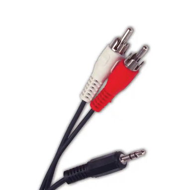 CABLE DE 2 PLUGS RCA A PLUG 3,5MM ESTEREO - Img 75208193