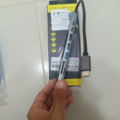 HUB Tipo C 8 en 1 – ¡Compatible con Mac y más! Si usted no tiene tipo C contamos con adaptador a USB tipo A - Img 95553005
