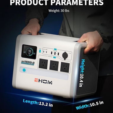 Estación de Energía EHOM (1650W/1024Wh) - 8/9