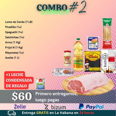 Combos de Comida disponibles para toda la Habana, no cobramos por adelantado - 2/10