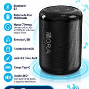 Bocina Portátil Bluetooth 1hora pequeña - Img 56501742