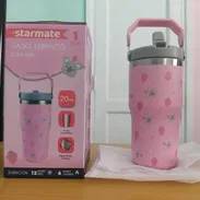 Vaso térmico con Asa “Starmate” (20 oz / Acero Inoxidable / Diseño rosa de koalas y fresas) - Img 56831164