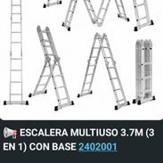 📢 *ESCALERA MULTIUSO 3.7M (3 EN 1) CON BASE 2402001* - Img 55624692