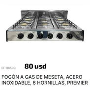 Fogón a gas de meseta de 6 hornillas,Premier - Img 56178448